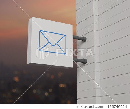 Business contact us online concept, 3D rendering Business contact us online concept, 3D rendering 126746924