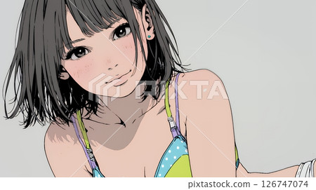 年輕女子換衣服 126747074