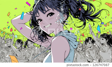 年輕女子在俱樂部跳舞 126747087