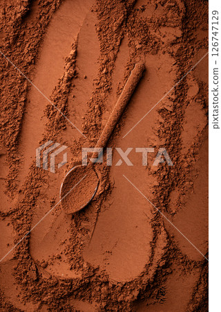 Cocoa powder chocolate texture background Cocoa powder chocolate texture background 126747129