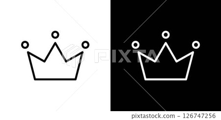 Crown line icon 126747256