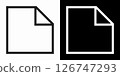 Document and Paperwork Icon Set. Contract, Agreement, and Letter Sheet Symbols 126747293
