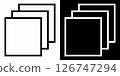 Document and Paperwork Icon Set. Contract, Agreement, and Letter Sheet Symbols 126747294