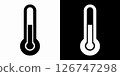 Temperature line icon vector illustration set.	 126747298