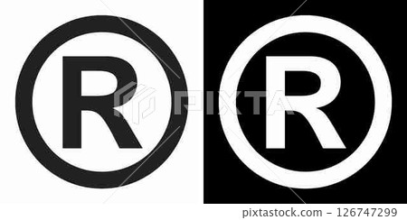 Registered Trademark symbol Vector Illustration, Registered trademark logo icon. Copyright mark symbol icon, R sign, R symbol - Registered mark isolated Registered Trademark symbol Vector Illustration, Registered trademark logo icon. Copyright mark symbol icon, R sign, R symbol - Registered mark isolated 126747299