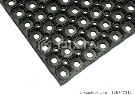 Heavy Duty Rubber Ring Mat Isolated on White Background 126747312