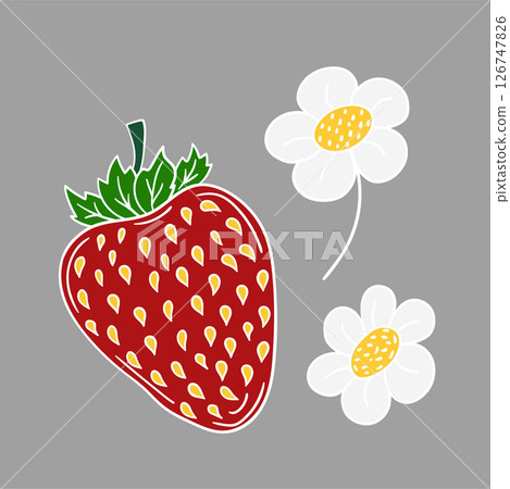 Illustration in hand draw style. Icon, sign, sticker, pin, logo 126747826