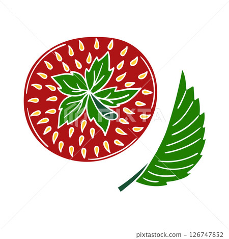 Illustration in hand draw style. Icon, sign, sticker, pin, logo 126747852