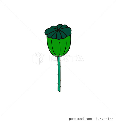 Illustration in hand draw style. Icon, sign, sticker, pin, logo 126748172