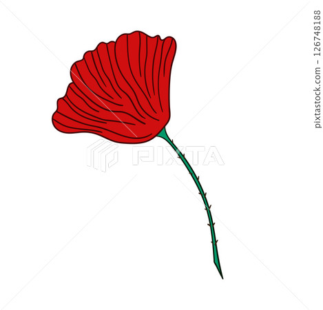 Illustration in hand draw style. Icon, sign, sticker, pin, logo 126748188