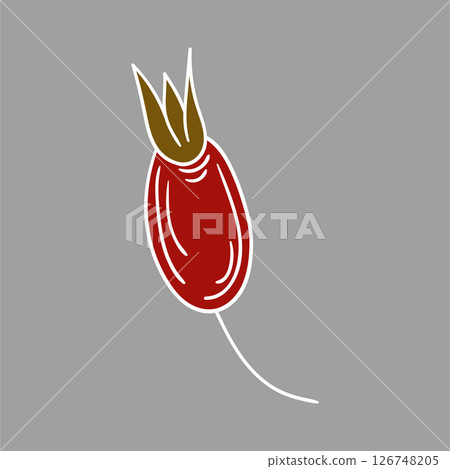Illustration in hand draw style. Icon, sign, sticker, pin, logo 126748205