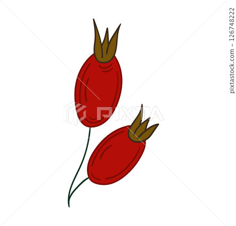Illustration in hand draw style. Icon, sign, sticker, pin, logo 126748222