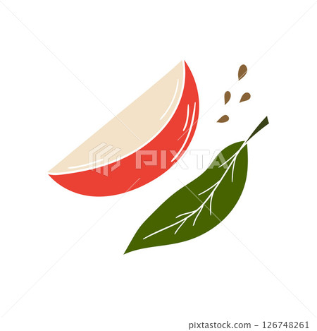 Illustration in hand draw style. Icon, sign, sticker, pin, logo 126748261