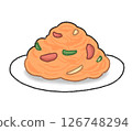 Neapolitan with sausage, peppers and onions 126748294