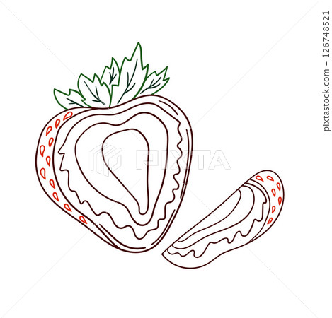 Illustration in hand draw style. Icon, sign, sticker, pin, logo 126748521