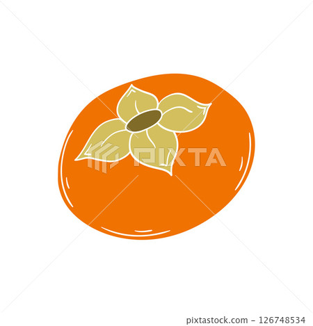 Illustration in hand draw style. Icon, sign, sticker, pin, logo 126748534