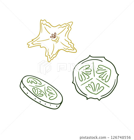 Illustration in hand draw style. Icon, sign, sticker, pin, logo 126748556
