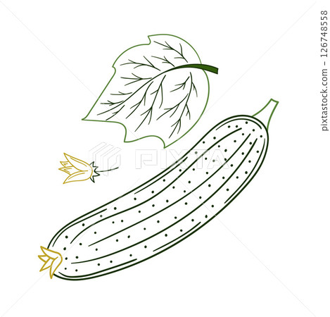 Illustration in hand draw style. Icon, sign, sticker, pin, logo 126748558