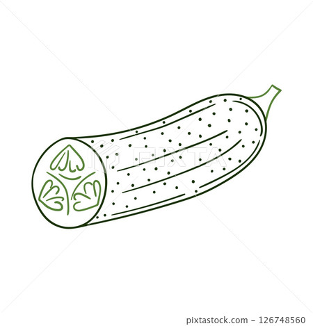 Illustration in hand draw style. Icon, sign, sticker, pin, logo 126748560