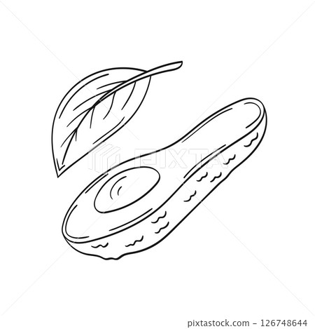 Illustration in hand draw style. Icon, sign, sticker, pin, logo 126748644