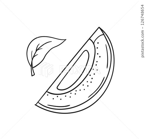 Illustration in hand draw style. Icon, sign, sticker, pin, logo 126748654
