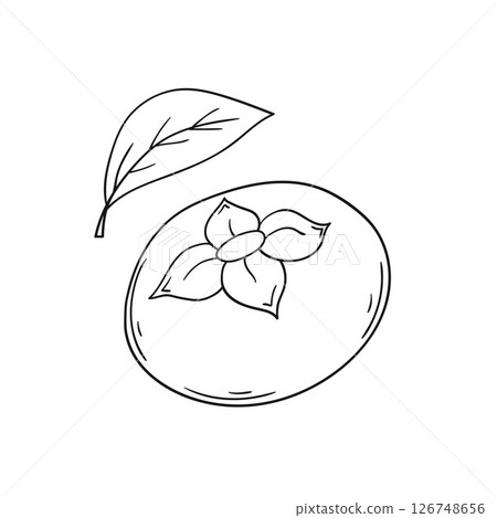 Illustration in hand draw style. Icon, sign, sticker, pin, logo 126748656