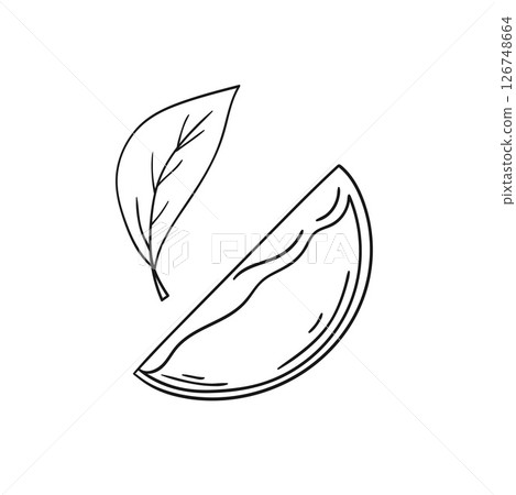 Illustration in hand draw style. Icon, sign, sticker, pin, logo 126748664