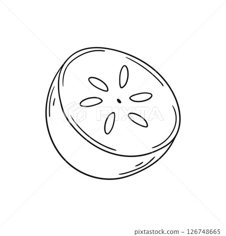 Illustration in hand draw style. Icon, sign, sticker, pin, logo 126748665