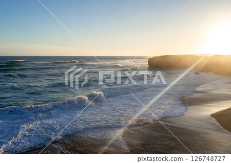 Sunset at London Bridge, Twelve Apostles, Great Ocean Road, Australia 126748727