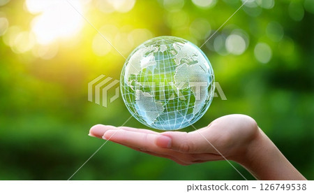 Earth in the palm 126749538