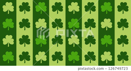 Green juicy clover leaves seamless pattern Green juicy clover leaves seamless pattern 126749723