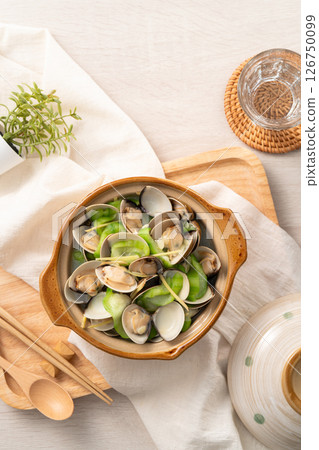 絲瓜 蛤蜊 蛤蠣 Loofah gourd Clam へちま ハマグリ ヘチマ 126750099