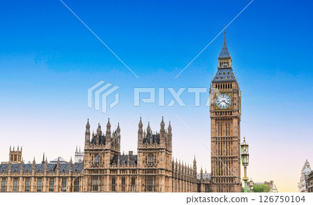 London Westminster Palace at dusk 126750104