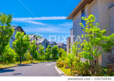 沒有電線桿的安靜住宅區 沒有電線桿的安靜住宅區 126750440