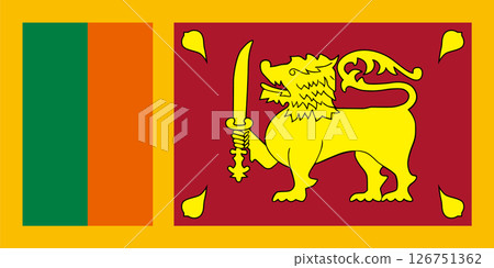 sri lanka flag 126751362