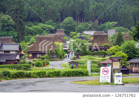 京都美山茅吹村風景 京都美山茅吹村風景 126751762