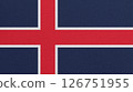 Iceland flag on abstract background 126751955