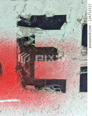 Written Wording in Distressed State Typography Found Ransom Letter E Written Wording in Distressed State Typography Found Ransom Letter E 126752517