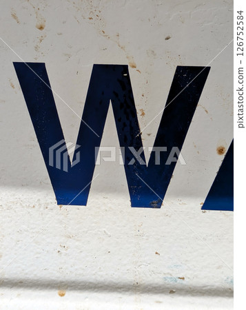 Written Wording in Distressed State Typography Found Ransom Letter W 126752584