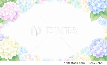 Hydrangea frame 126752659