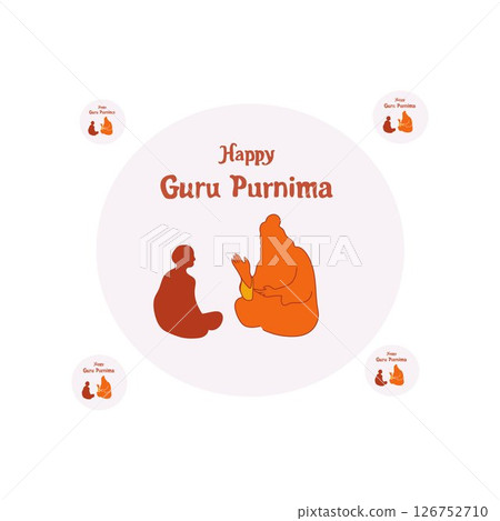 Happy guru Purnima free vector illustration 126752710