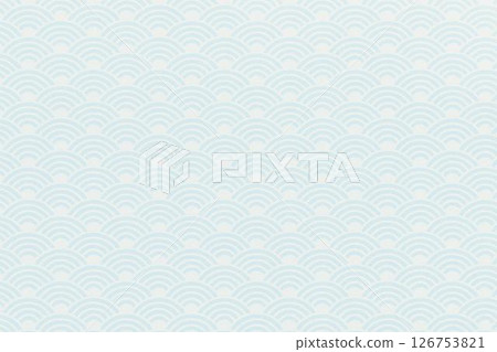 背景素材 Seigaiha 126753821