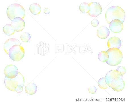 美麗的肥皂泡框架例證 126754084