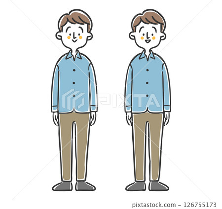 Male full body vector Male full body vector 126755173