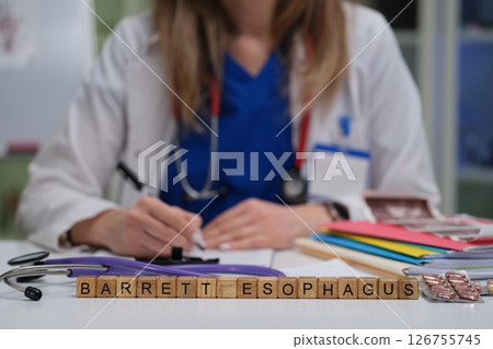 A Doctor Conducting Research on Barrett Esophagus in a Medical and Clinical Setting 126755745