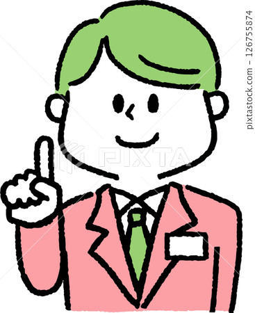 A man in a suit pointing 126755874