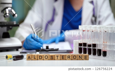 Aldosterone analysis in lab settings using various blood samples for research and testing Aldosterone analysis in lab settings using various blood samples for research and testing 126756224