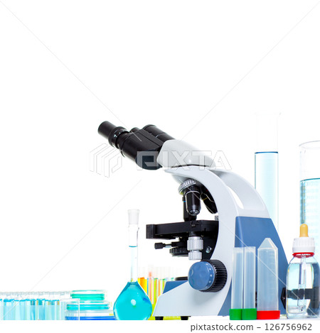 Chemical scientific laboratory stuff microscope test tube Chemical scientific laboratory stuff microscope test tube 126756962