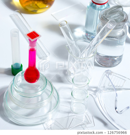 Chemical scientific laboratory stuff test tube flask 126756966