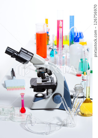 Chemical scientific laboratory stuff test tube flask Chemical scientific laboratory stuff test tube flask 126756970